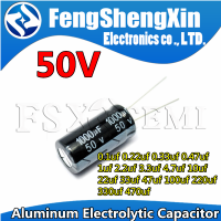 10PCS 50V Electrolytic Capacitor 0.1Uf 0.22Uf 0.33Uf 0.47Uf 1Uf 2.2Uf 3.3Uf 4.7Uf 10Uf 22Uf 33Uf 47Uf 100Uf 220Uf 330Uf 470Uf