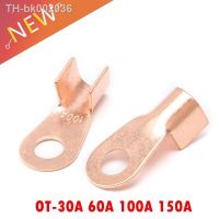 卍❀ 10pcs OT-30A 60A 100A 150A Dia Copper Circular Splice Terminal Wire Naked Connector Battery Cable