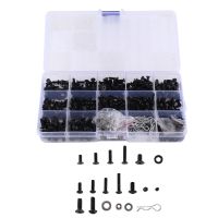 522PCS RC Screws Kit Repair Tool Box Replacement M3 M4 Flat Round Head Screw for 1/8 1/10 Traxxas Axial Redcat HSP HPI Arrma Losi