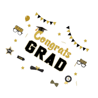 1 Set Congrats Grad Decal Festival Party Fridge Magnet Sticker Glasses DIY Decor