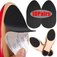 10Pairs Wear-Resistant Non-Slip Shoes Mat Self-Adhesive Forefoot High Heels Sticker High Heel Sole Protector Rubber Pads Cushion Cleaning Tools