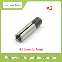 NewHopeTreee 6.35มม.ถึง3.175มม.1/8 "แกะสลัก bit Router TOOL Adapter สำหรับแกะสลัก COLLET