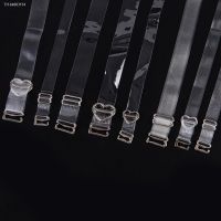 ▨✘❦ Adjustable High Elastic Fashion Stripe Transparent Bra Underwear Strap Button Invisible Clear Shoulder Straps Accessories