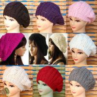 QIEQ MALL Lady Winter Warm Beanie Crochet Hat Ski Beret Knitted Cap