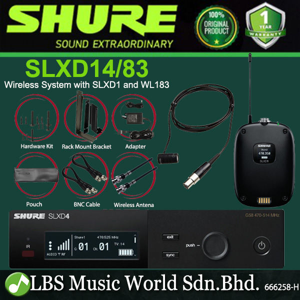 SHURE/SLXD14【ワイヤレス】-