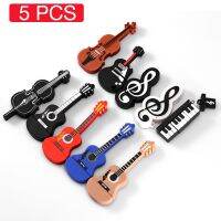 【CW】 JASTER 5 PCS LOT Music Model USB flash drive 128GB Guitar Pen drive Violin Pen drive Cello Memory stick Beth Free key chain 64GB