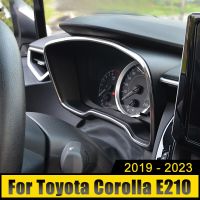 สติกเกอร์ตกแต่งฝาครอบประดับกรอบแผงหน้าปัดรถยนต์สแตนเลสสำหรับ Toyota Corolla E210 2019 2020 2021 2022 2023ไฮบริด