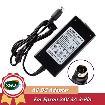 72W AC DC Adapter Charger For EPSON M159D PS-180 4 TM-T20 P60 T70 T82 U220PD U220PB U210 24V 2.1A Power Supply 24V 3A 72W 3PIN 🚀
