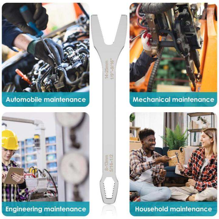 dagafga-ประแจสองหัวประแจขันตัวเองแบบพกพา8-22มิลลิเมตรเมตริกประแจอเนกประสงค์เครื่องมือซ่อมแซมประแจขันตัวเองประแจหัวแบบพกพาคู่