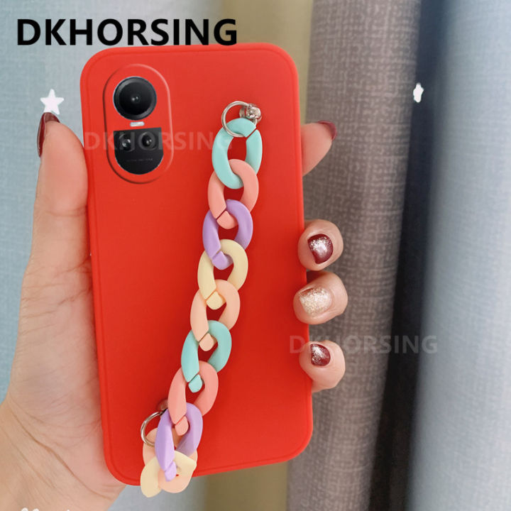 dkhorsing-เคสโทรศัพท์ยอดนิยมใหม่สำหรับ-oppo-reno-10-reno10-pro-reno10-pro-เคส-oppo-reno-ผิวสัมผัสได้ถึง10-5g-เคสซิลิโคนนิ่ม10pro-oppo-reno-tpu-plus-5g-พร้อมกำไลข้อมือหนัง-ชาย