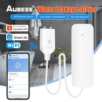 Wi-Fi Water Sensor Tuya Leak Alarm Detector Smart Home Smartlife APP Remote Push Security Protection System ไม่ต้องใช้ฮับ