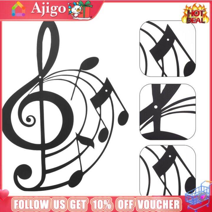 【Ready Stock】 Music Note Metal Wall Decor Guitar Wall Mount Music