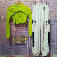 ?coverstreet? ชุดเต้นโคฟ​ เสื้อเต้นcover​​ ชุด​coverdance​ ชุดเต้นเกาหลี​ ชุดเต้นblackpink เสื้อครอป กางเกงสตรีท