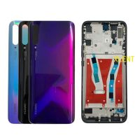 2019ใหม่สำหรับ Huawei Y9S เคสประตูหลังกระจกฝาครอบแบตเตอร์รี่ในบ้านกรอบปิดหน้าจอ LCD ฝาปิดโน้ตบุคโครงหน้ากากกลางและด้านหลัง