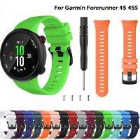 สายรัดข้อมือ12สีสายสำหรับการ์มิน Forerunner 45 45S ว่ายน้ำ2อะไหล่ซิลิโคนสมาร์ทวอท์ชนาฬิกาแฟชั่นอุปกรณ์เสริม