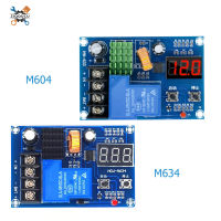 Ziqqucu โมดูลควบคุมค่าประจุแบตเตอรี่ M634 DC 6V-60V สวิตช์ป้องกันการชาร์จเกินแผ่นป้องกันแบตเตอรี่สำหรับตะกั่วลิเธียม