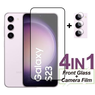 Glass For Samsung Galaxy S23 Screen Protector Tempered Glass Protective Phone Camera Lens Film For Samsung S23 Plus S22 S21
