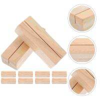 10 Pcs Card Holder Note Organizers Wooden Frame Clip Desk Compact Picture Clamps Office Reusable Clips Stand Lovely Photo Clips Pins Tacks