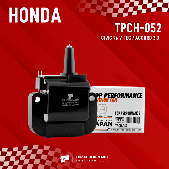 top-performance-ประกัน-3-เดือน-คอยล์จุดระเบิด-honda-civic-ตาโต-vtec-accord-2-3-g4-g5-d16y-ตรงรุ่น-tpch-052-made-in-japan-คอยล์หัวเทียน-คอยล์ไฟ-คอยล์จานจ่าย-ฮอนด้า-ซีวิค-แอคคอร์ด-30500-poa-a01