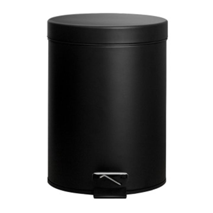 trash-can-5-liter-trash-can-iron-pedal-cylinder-with-cover-frosted-black-home-kitchen-bathroom-living-room-office-etc