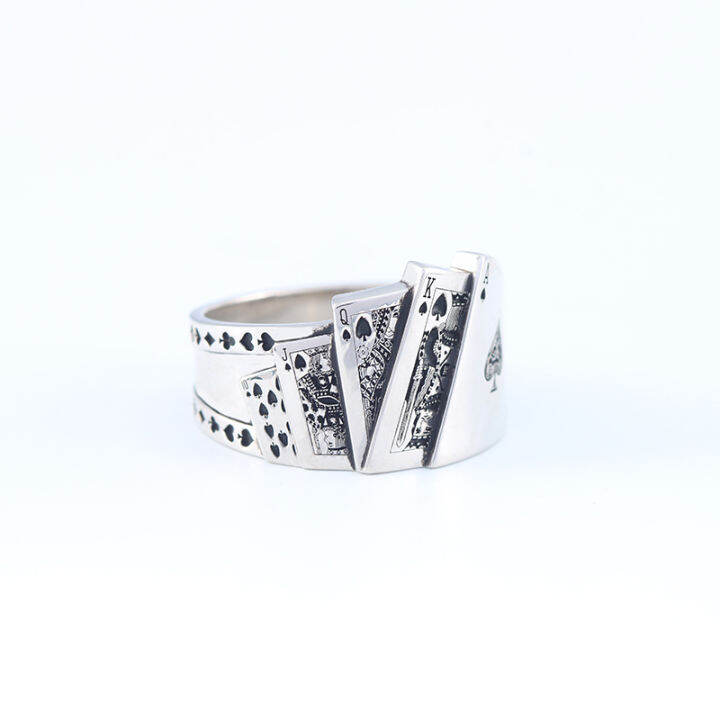 flush-sterling-silver-men-s-playing-card-ring-สามารถรองรับการปรับแต่งได้