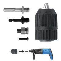 Keyless Drill Chuck Quick Change Adapter Kit 2-13Mm 1/2In X 20UNF Mit 1/4 HEX, 3/8In SDS Plus