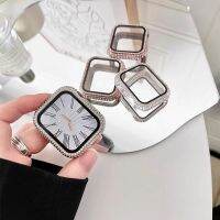 Fashion Rhinestones Watch Case&amp;Tempered Glass for Apple Watch 8/SE/7/6/5/4/3/2/1  Size for iWatch 42mm 44mm 45mm 49mm 38mm 40mm 1mm