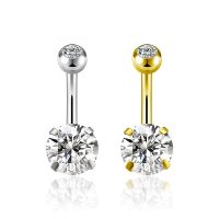 hotx【DT】 Gem Belly Rings Rhinestone Navel Barbells Studs Piercing Jewelry