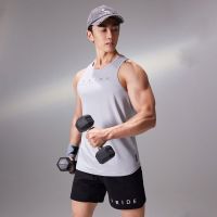 OMG sports mesh breathable fitness vest mens summer running elastic cool sunscreen sleeveless t-shirt quick-drying 2524 Original