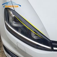 Xburstcar Auto for Volkswagen VW Golf 7 MK7 GTI Headlight Trim Lamp Eyebrow Headlight Cover Trim Decoration Accessories