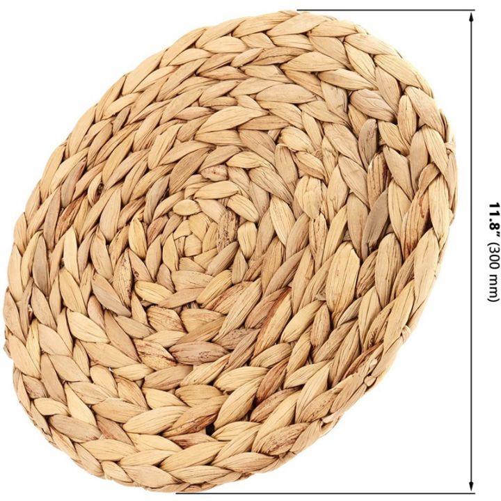round-woven-placemats-water-hyacinth-woven-rattan-placemats-round-braided-rattan-tablemats-non-slip-insulation-pads