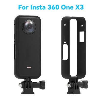 เคสกรอบกล้องถ่ายรูปสำหรับ Insta360 X3เปลือกแข็งเคสกรงป้องกันการตกกล้องแอคชั่นแคมเมราการติดตั้งสำหรับ Insta 360อุปกรณ์เสริม X3
