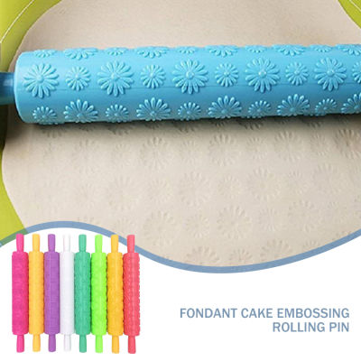 เค้กตกแต่งที่กลิ้งนวดแป้ง,Textured Non-Stick การออกแบบลวดลายเหมาะสำหรับ Fondant,ขอบพาย,คุกกี้,ขนม,ไอซิ่ง,Clay,แป้ง-ที่ดีที่สุดชุด8 Pcs