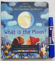 Lift-The-Flap Very First Q &amp;A  What is the Moon? กระดาษแข็งหนาทุกหน้าเหมาะสำหรับ2+