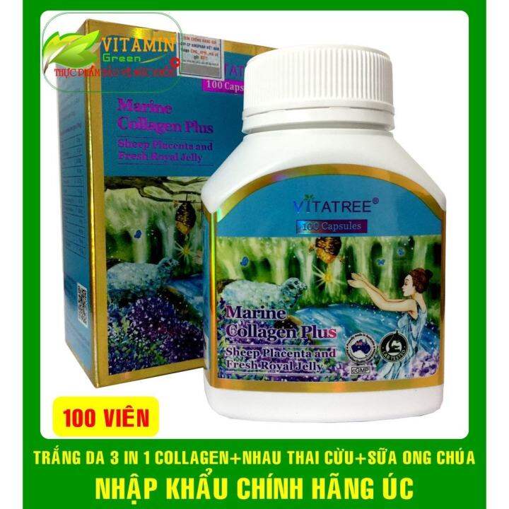 ViÊn UỐng TrẮng Da 3 Trong 1 Vitatree Marine Collagen Plus 100 ViÊn NhÂp KhẨu Úc Lazada Vn