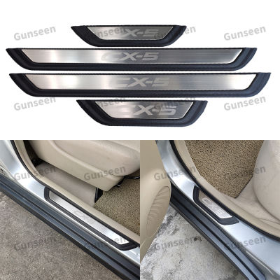 2021For Mazda CX-5 2020 CX 5 2019 CX5 2018 Door Sill Cover Pedal trim Auto Accessories Scuff strip Protector Car Sticker Styling