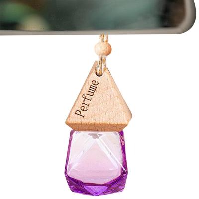 【DT】  hotCar Hanging Perfume Pendant Bottle Empty Car Air Freshener Perfume Bottle Aromatherapy Fragrance Essential Oil Diffuser