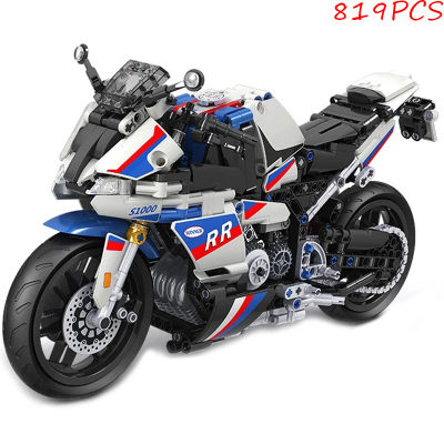 Creative Moto Cross Bike Street Motorcycle Racing Building Blocks Kits Bricks Classic Model Kids Toys For Children Gift