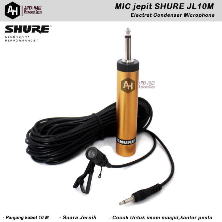 Mic Jepit Shure JL10M Electret Condenser Omnidirectional Microphone