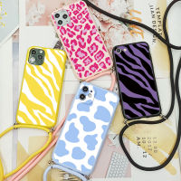 Cross Body Strap Leopard Ze Case For Samsung Galaxy A13 4G 5G A33 A53 A22 A32 A12 A11 M12 M11 A21S Case Cover Silicone A 33