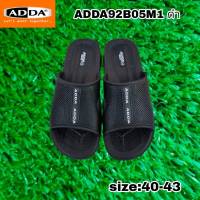 ADDA รองเท้าแตะ รองเท้าผู้ชาย รองเท้าแบบสวม รุ่น92B05M1 ดำ size: 40-43