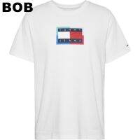 BoB-TOMMY HILFIGER เสื้อยืดหญิง รุ่น DW0DW10434 YBR สีขาวSMLXL2XL3XL unisex #polo