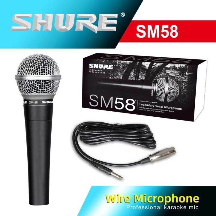 Shure Sm58 Dynamic Microphone Vocal Legendary Live Mic Cable Lazada PH