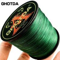 GHOTDA 4ความยาวของเอ็นตกปลาแบบถัก: 300ม./เส้นผ่านศูนย์กลาง330yds: 0.11มม.-0.70มม. ขนาด: สายลอยน้ำสายถัก PE 10-120lb จากญี่ปุ่น