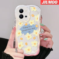 JIUMOO เคสสำหรับ VIVO V25 5G V25E X80 Lite V21E Y73 2020เคสเคสโทรศัพท์โปร่งใสเนื้อครีมนิ่มกันกระแทกป้องกันการตกหล่นเจลเลนส์กล้องถ่ายรูปฝาครอบป้องกัน