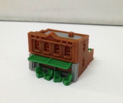 Outland Models City Building Shop Restaurant Cafe Z Scale 1:220 Train Railway