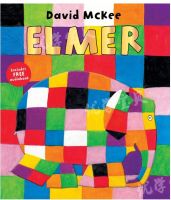 Genuine English original picture book Elmer Plaid elephant Emma Wu minlan book list paperback Picture Book David McKee