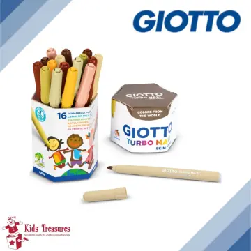 Giotto Turbo Giant Fluorescent Fibre Pens Set of 6