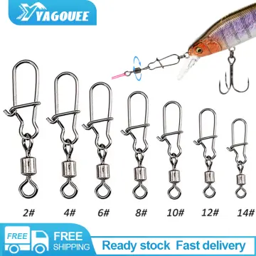 Shop Fishing Tackle Ball Bearing Swivel With Snap Fishing Hook Connector  with great discounts and prices online - Jan 2024