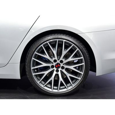[พร้อมสต็อก] 1ชิ้น BMW 566065มิลลิเมตรฝาครอบล้อสติ๊กเกอร์ Hub ฉลากอลูมิเนียมแหวนรถดัดแปลงริมศูนย์ภายนอก